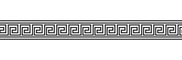 motifs de méandres sans soudure. meandros grecs, frette ou clé. ornement pour les frontières de style grec ancien. illustration vectorielle vecteur