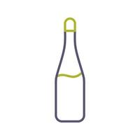 icône de vecteur de bouteille de champagne