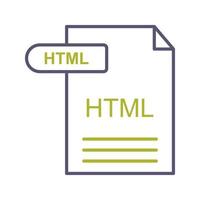 icône de vecteur html