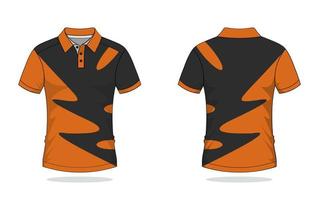 conception de tshirt polo, modèle orange vecteur