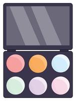 vecteur gratuit d'illustration de palette de fard à paupières