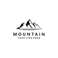 inspiration de conception de logo de montagne de glace vintage minimaliste vecteur