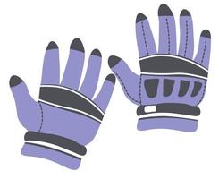 gants de sport pour sportifs, skieurs ou accessoires vecteur