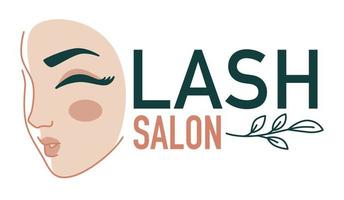 salon d'extension de cils, studio de beauté pour vecteur de femmes