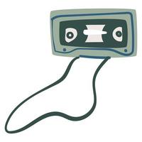 cassette audio avec bande magnétique, enregistrement de musique vecteur