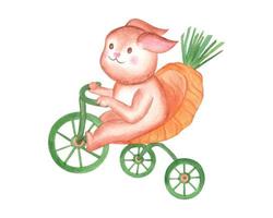 lapin de pâques clipart aquarelle vecteur