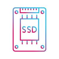 icône de vecteur ssd