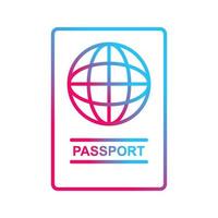 icône de vecteur de passeport