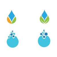 modèle de logo de goutte d'eau vecteur