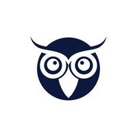 modèle de logo illustration hibou oiseau vecteur