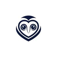 modèle de logo illustration hibou oiseau vecteur