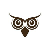 modèle de logo illustration hibou oiseau vecteur