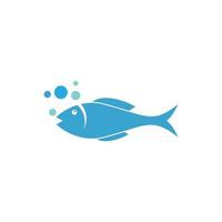 modèle de logo de poisson vecteur