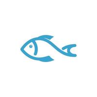 modèle de logo de poisson vecteur