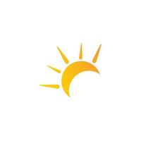 logo d'illustration du soleil vecteur