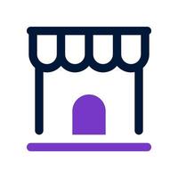 icône de magasin pour votre site Web, mobile, présentation et conception de logo. vecteur