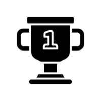 icône de trophée pour votre site Web, mobile, présentation et conception de logo. vecteur