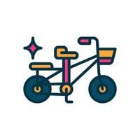 icône de vélo pour votre site Web, mobile, présentation et création de logo. vecteur