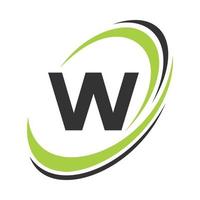 lettre initiale w logo nom de l'entreprise conception de logotype simple et moderne pour l'entreprise et l'identité de l'entreprise vecteur