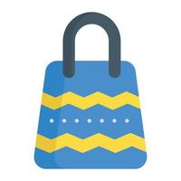 une belle icône de conception de sac à provisions pour les applications Web et mobiles vecteur