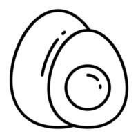 icône de vecteur d'oeufs dans un style moderne sur fond blanc