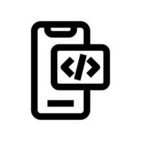 icône de smartphone pour votre site Web, mobile, présentation et conception de logo. vecteur