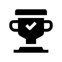 icône de trophée pour votre site Web, mobile, présentation et conception de logo. vecteur