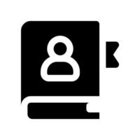 icône de carnet de contact pour votre site Web, mobile, présentation et conception de logo. vecteur