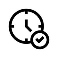 icône d'horloge pour votre site Web, mobile, présentation et conception de logo. vecteur