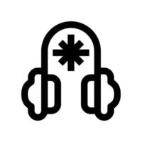 icône de cache-oreilles pour votre site Web, mobile, présentation et conception de logo. vecteur