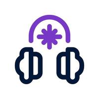 icône de cache-oreilles pour votre site Web, mobile, présentation et conception de logo. vecteur