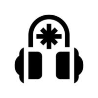 icône de cache-oreilles pour votre site Web, mobile, présentation et conception de logo. vecteur