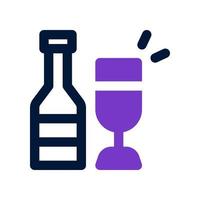 icône de vin pour votre site Web, mobile, présentation et conception de logo. vecteur