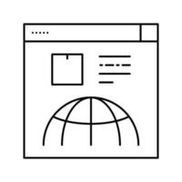service de livraison site web ligne icône illustration vectorielle vecteur