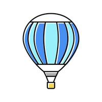 illustration vectorielle d'icône de couleur de transport aérien de ballon vecteur