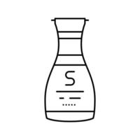 bouteille de soja sauce alimentaire ligne icône illustration vectorielle vecteur