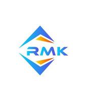 création de logo de technologie abstraite rmk sur fond blanc. concept de logo de lettre initiales créatives rmk. vecteur