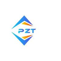 création de logo de technologie abstraite pzt sur fond blanc. concept de logo de lettre initiales créatives pzt. vecteur