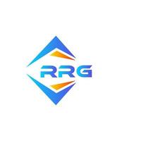 création de logo de technologie abstraite rrg sur fond blanc. concept de logo de lettre initiales créatives rrg. vecteur