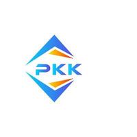 création de logo de technologie abstraite pkk sur fond blanc. concept de logo de lettre initiales créatives pkk. vecteur