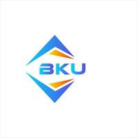 création de logo de technologie abstraite bku sur fond blanc. concept de logo de lettre initiales créatives bku. vecteur