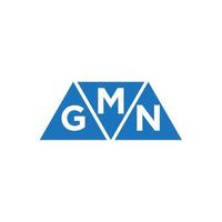 création de logo initial abstrait mgn sur fond blanc. concept de logo de lettre initiales créatives mgn. vecteur