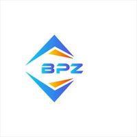 création de logo de technologie abstraite bpz sur fond blanc. concept de logo de lettre initiales créatives bpz. vecteur