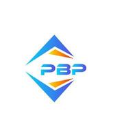 création de logo de technologie abstraite pbp sur fond blanc. concept de logo de lettre initiales créatives pbp. vecteur