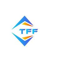 création de logo de technologie abstraite tff sur fond blanc. concept de logo de lettre initiales créatives tff. vecteur