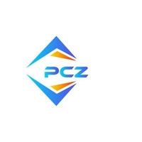 création de logo de technologie abstraite pcz sur fond blanc. concept de logo de lettre initiales créatives pcz. vecteur