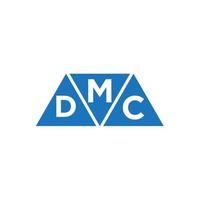 création de logo initial abstrait mdc sur fond blanc. concept de logo de lettre initiales créatives mdc. vecteur