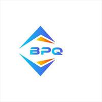 création de logo de technologie abstraite bpq sur fond blanc. concept de logo de lettre initiales créatives bpq. vecteur