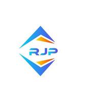 création de logo de technologie abstraite rjp sur fond blanc. concept de logo de lettre initiales créatives rjp. vecteur