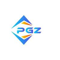 création de logo de technologie abstraite pgz sur fond blanc. concept de logo de lettre initiales créatives pgz. vecteur